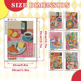 Leatrice 6 Pack Diamond Painting Kits for Adults 5D Diamond Art Kits Gem Dots Paintings Round Full Drill Beginners Women DIY for Home Kitchen Wall Decor 11.8x15.7 Inches Chic Leatrice