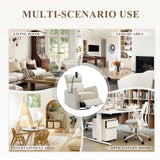 COLAMY Modern Electric Power Swivel Recliner Chair, Beige Leather, 270 Swivel 145 Recline, Built-in Charging Ports, Adult Relaxing Chair COLAMY