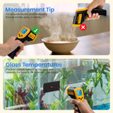 Etekcity Infrared Thermometer Laser Temperature Gun 774, Meat Food Candy Oven Thermometer for Griddle Accessories, Heat Gun for Cooking Refrigerator Tools, Yellow, -58°F to 842°F Etekcity