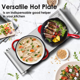 CUSIMAX Hot Plate, Electric Double Burner, 1800W Cast Iron Countertop Cooktop, Portable for Cooking, Compatible for All Cookwares, Easy Clean, Upgraded Version CUSIMAX