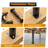 Adjustable Metal Furniture Legs 3.15-4.72 Inch – Perfect for Sofas, Beds, Tables & More by Wlrrcwdttc Wlrrcwdttc