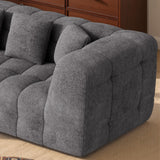 Nalupatio 107" Modern Boneless Couch Cloud Modular Sectional Sofa with L Shaped Chaise, Upholstered Comfy Chenille Couch Bed in a Box,No Assembly Required Nalupatio