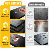 Leariso 4-Tier Heavy Duty Metal Garage Shelving Units, Adjustable & Detachable Storage Shelves, Industrial Steel Rack Shelf for Garage Storage, Tools, & Equipment (Black-63.00H*39.37W, 15.75D-4Tier) Leariso