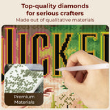CRAFTHUB Wicked Diamond Art – Everyone Deserves The Chance to Fly – 5D Diamond Painting Kit & Tools – with Big Trays & Light Pens – Officially Licensed Merchandise – 25.6' x 15.7" CRAFTHUB