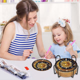 Mystical Moon Diamond Art Coasters: 8 Pcs Witchy Diamond Painting Coaster with Holder and Cork Pads, Celestial Diamond Art Coasters for Adults Beginners DIY Crafts Home Decor Gifts CRASHOT