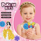 Poke Art Princess Kit Gift 10 Pcs Set,Crafts For Kids Ages 4-8, Diy Craft Kits With & Arts And Crafts For Kids.4, 5, 6, 7, 8, 9,10 Christmas Thanksgiving Birthday Gift Stitch Gifts For Girls R RUCKERCO