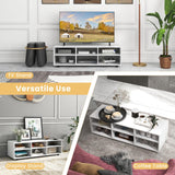 IFANNY TV Stand for 55 inch TV, Modern Entertainment Center with Storage & 4 Open Shelves, Wooden Television Stands, TV Media Console Table for Living Room, Bedroom (45") IFANNY