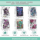 EWJRNSF 6 Pack 5D Diamond Painting Kits for Adults Beginners, Diamond Arts Kits Diamond Art Sets,Gem Painting Arts & Crafts Home Wall Decoration 11.8x15.7 Inches Butterfly EWJRNSF