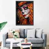 Halloween Girl Woman Portrait Jigsaw Puzzles for Adults 1000 Pieces, Spider Web Scary Face Jigsaw Puzzle Art 27 x 20 Inches DIY Puzzles for Home Decoration, Family Puzzle Perfect for Game Nights Tucocoo