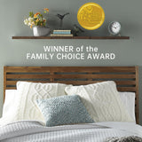 BAYKA Floating Shelves for Wall – Bathroom Shelves Rustic Wood with Metal Brackets for Bathroom, Bedroom, Kitchen, or Living Room Decor – Rustic Brown, Set of 3, Sturdy Storage with 22lb Capacity BAYKA