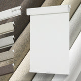 Persilux No Drill No Tools 100% Blackout Roller Shades for Windows,Linen Fabric Cordless Roller Blinds,Custom Blinds for Home,Bedroom,Living Room,White-Blackout,Custom Size Persilux