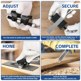 YIDAZLE Chisel Sharpening Kit Honing Guide & 5 Diamond Sharpening Stones, Adjustable Chisel Sharpener Jig for Woodworking Tools, Plane Irons, Knives, and Blades, All-Metal Construction YIDAZLE