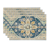 Artoid Mode Boho Bohemia Style Sliver Placemats Set of 4, 12x18 Inch Country Rustic Farmhouse Magical Fall Table Mats for Party Kitchen Dining Decoration Artoid Mode