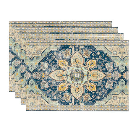 Artoid Mode Boho Bohemia Style Sliver Placemats Set of 4, 12x18 Inch Country Rustic Farmhouse Magical Fall Table Mats for Party Kitchen Dining Decoration Artoid Mode