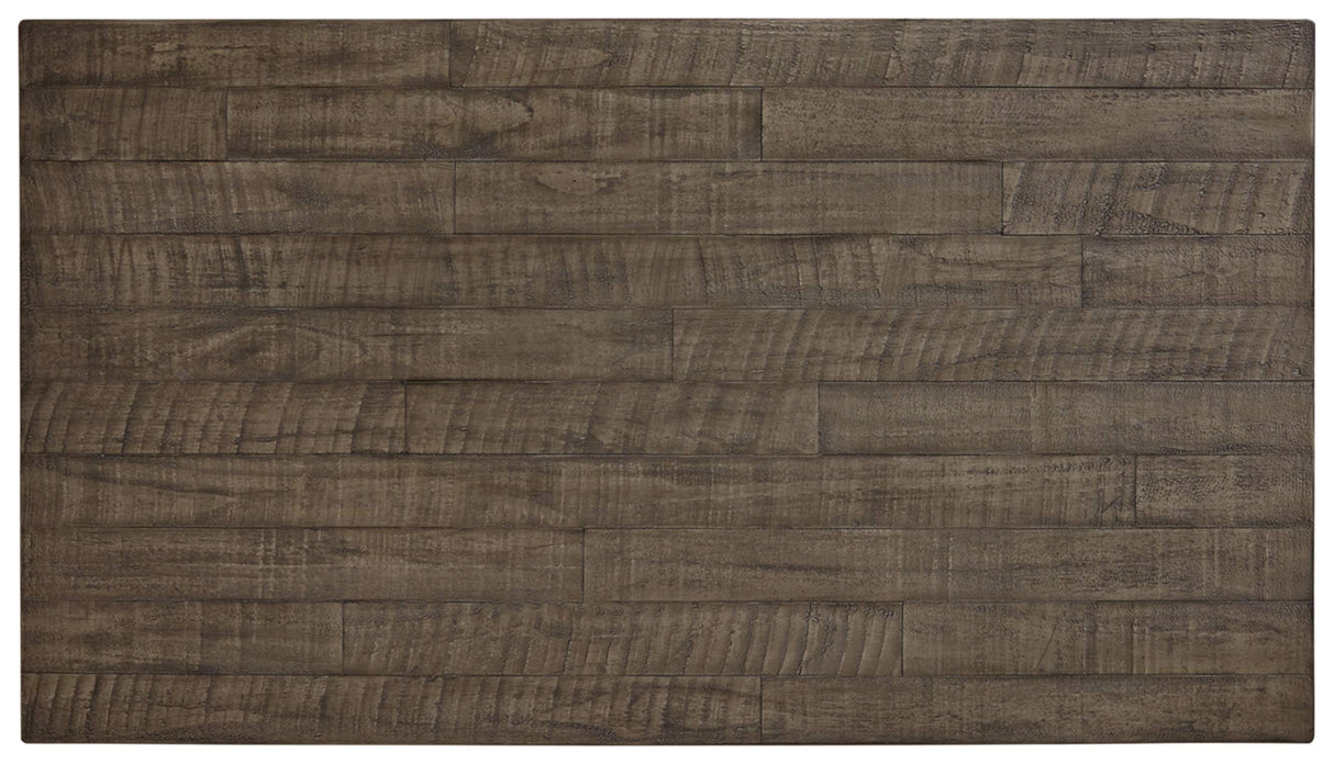 Signature Design by Ashley Havalance Farmhouse Lift Top Coffee Table with Fixed Shelf and 2 Hidden Storage Trays, Gray & White with Weathered Finish Signature Design by Ashley