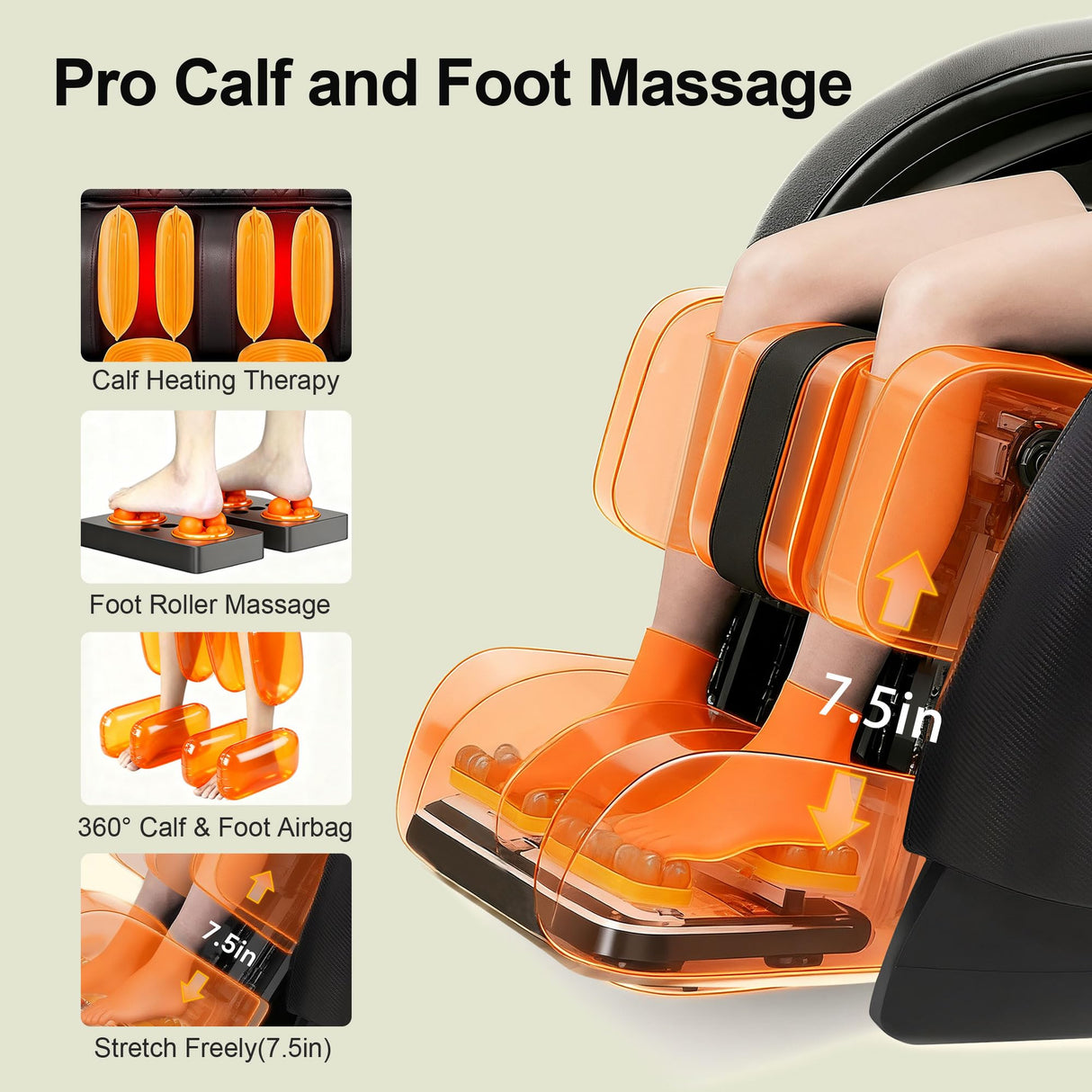 2025 Massage Chair Full Body, Zero Gravity Shiatsu Massage Chair Recliner - Upgraded 10-Point Roller, Heating, Airbags, Foot Roller, Bluetooth, Back Pain Relief, Gift for Parent (Brown & Black) VUYSUYVY