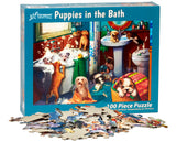 Vermont Christmas Company Puppies in The Bath Jigsaw Puzzle - 100 Piece Puppies Puzzle - Large Puppy Jigsaw Puzzle Made from Thick Durable Puzzle Board - Puppy Puzzles for Kids & Adults (19" x 13") Vermont Christmas Company