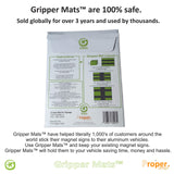 Proper Design Gripper Mats™ - Magnet Sign Grippers for Aluminum Vehicles: Trucks, Cab, RV, Trailer Proper Design