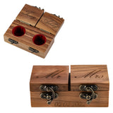 Godchoices Personalized Wooden Engagement Ring Box Wooden Rustic Ring Case | Custom Name Engraved Ring Bearer Box Wooden Ring Holder for Proposals, Wedding Ceremony Godchoices