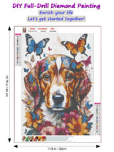 SAIMIUBO Diamond Painting Kits for Adults,Dog Full Drill Diamond Art Kits for Adults Beginners,Round 5D DIY Diamond Dots Paintings,Diamond Art Painting Home Wall Decor 12x16 inch SAIMIUBO