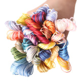 AMOHilos 30 Skeins Variegated Mercerized Egyptian Cotton Rainbow Color for Embroidery Floss Cross Stitch Threads Friendship Bracelets Floss Craft Floss (30 Colors Set) AMOHilos