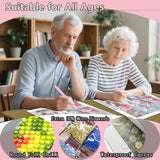 AMORARS 5D Diamond Painting Kit for Adults, Tiger Diamond Art Beginners - Full Diamond Dot Gem Art Flower, Suitable Gifts, and Home Decoration Crafts, 12x12Inch AMORARS