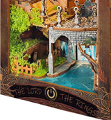 IBOHEYE Book Nook with LED Light - 3D Puzzles for Adults, DIY Miniature House Kit,3D Creative Decorative Bookend, Magic Book Nook, Perfect, Dollhouse Book Nooks - The Lord The Ring IBOHEYE