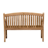 Amazonia Newcastle Patio Made of Real Ideal for Outdoors and Indoors, 48L x 18W x 35H, Light Brown, Natural Teak Bench Amazonia