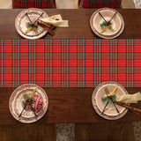 Softalker Christmas Checkered Tartan Table Runner - Red Buffalo Plaid Xmas Stain Resistant Washable Table Decoration for Dining/Parties/Holiday Decor, 13 x 70 Inch Softalker