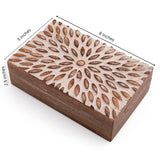 Great Birthday Gift Ideas Handmade Decorative Wooden Jewelry Box Jewelry Organizer Keepsake Box Treasure Chest Trinket Holder Watch Box Storage Box Housewarming Gifts Women The Great Indian Bazaar