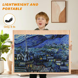 NORBASE Rotating Puzzle Board with Drawers and Cover 30'' x 22'' 1000 Piece Wooden Jigsaw Puzzle Table Lazy Susan Puzzle Boards Portable Lightweight Design NORBASE