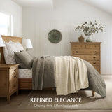 EVERGRACEHOME Chunky Chenille Knit Throw Blanket for Couch, Soft Luxurious Moss Stitch Blankets for Bed, Cozy Decorative Farmhouse Knitted Throws for Sofa, Beige, 50" x 60" EVERGRACEHOME