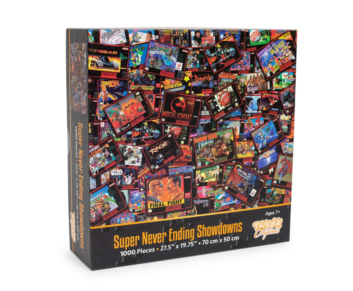Super Never Ending Showdowns Retro Video Games 1000-Piece Jigsaw Puzzle for Adults, Kids | Interactive Brain Teaser, Educational Toys & Games, Home Activities, Building Sorting Toys for Creative Play Toynk