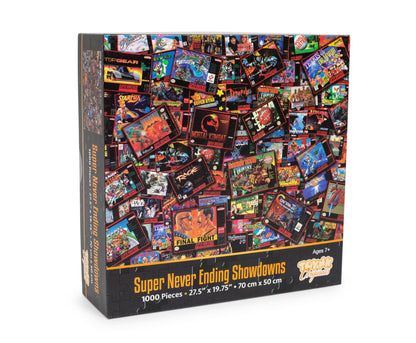 Super Never Ending Showdowns Retro Video Games 1000-Piece Jigsaw Puzzle for Adults, Kids | Interactive Brain Teaser, Educational Toys & Games, Home Activities, Building Sorting Toys for Creative Play