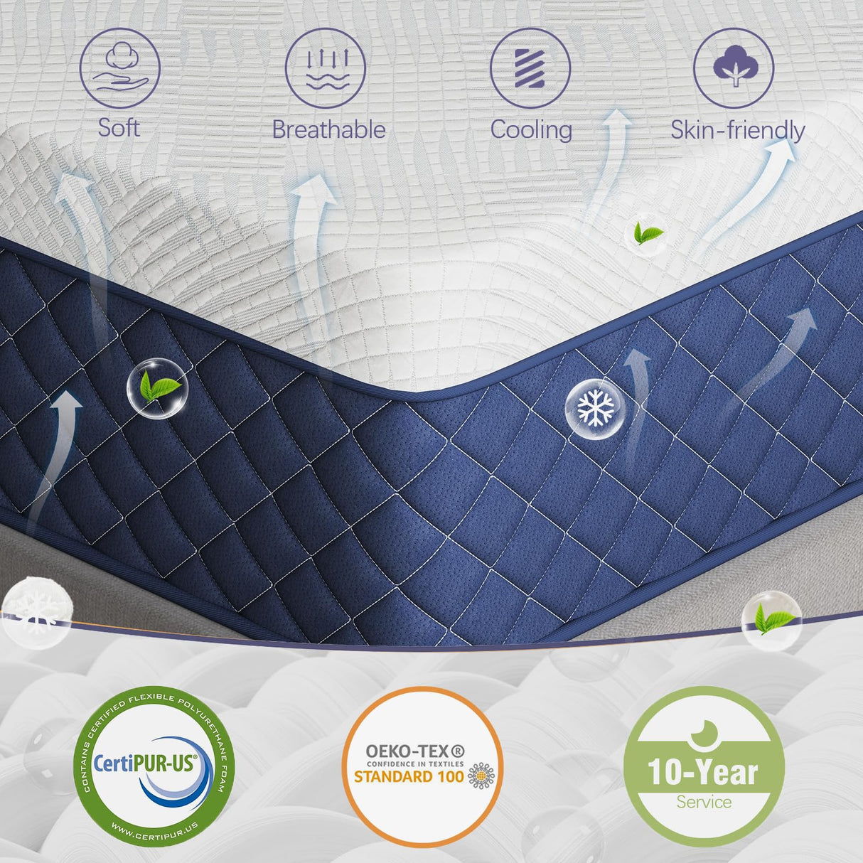 Twin Mattresses, 12 Inch Hybrid Twin Mattress in a Box, Memory Foam and Individual Pocket Spring Breathable Comfort for Sleep Supportive and Pressure Relief, CertiPUR-US, 39"*75"*12" Slumber Castle