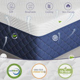 Twin Mattresses, 12 Inch Hybrid Twin Mattress in a Box, Memory Foam and Individual Pocket Spring Breathable Comfort for Sleep Supportive and Pressure Relief, CertiPUR-US, 39"*75"*12" Slumber Castle