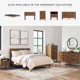 Signature Design by Ashley Fordmont Mid-Century Modern 5 Drawer Chest with Safety Stop for Bedroom, Dark Brown Signature Design by Ashley