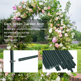 Metal Pergola Arbor, Outdoor Flower Garden Arch Trellis, Steel Garden Arbor for Climbing Plants, Wedding Decoration, 7'8" H x 4'5" W Skypatio