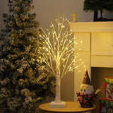 144 LED Artificial Tree Lamp with Timer, DIY Birch Tree with LED Lights, Lighted up Tree Lamp USB/Battery Powered, Fairy Light Spirit Tree for Table Home Wedding Bedroom Christmas (Warm White) PXBNIUYA