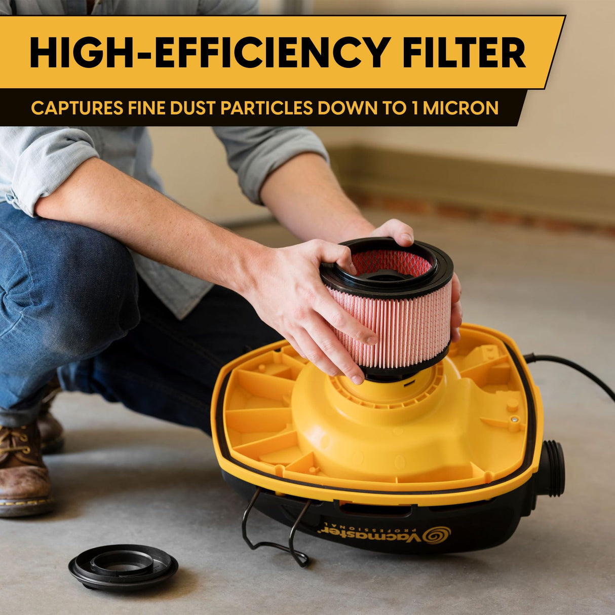 Vacmaster Professional Beast Series VFB511H 0201 5-Gallon 5.5 Peak HP Wet/Dry Vac, Black Vacmaster