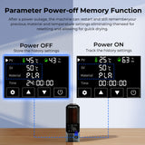 2025 Official Space Pi Filament Dryer Upgrade, 3D Printer Filament Dry Box with 360° PTC Fast Heating, 3.7'' LCD Touch Screen, One Key Set Filament dehydrator Fits 1.75/2.85mm PLA PETG ABS YOOPAI