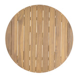 Christopher Knight Home Lalina Outdoor Coffee Table, Acacia Wood Accent Table with Slatted Panel Design, Round Patio Table for Garden Porch Balcony, Low Maintenance Outdoor Furniture, Natural Christopher Knight Home