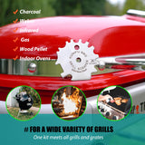 KUNIFU BBQ Grill Scraper, Stocking Stuffers, Bristle-Free for Griddle, Kitchen Gadgets Cleaner, Camping Accessories, Ideal Gifts for Christmas, for Men, Dad, Husband, Boyfriend, Fathers Day KUNIFU