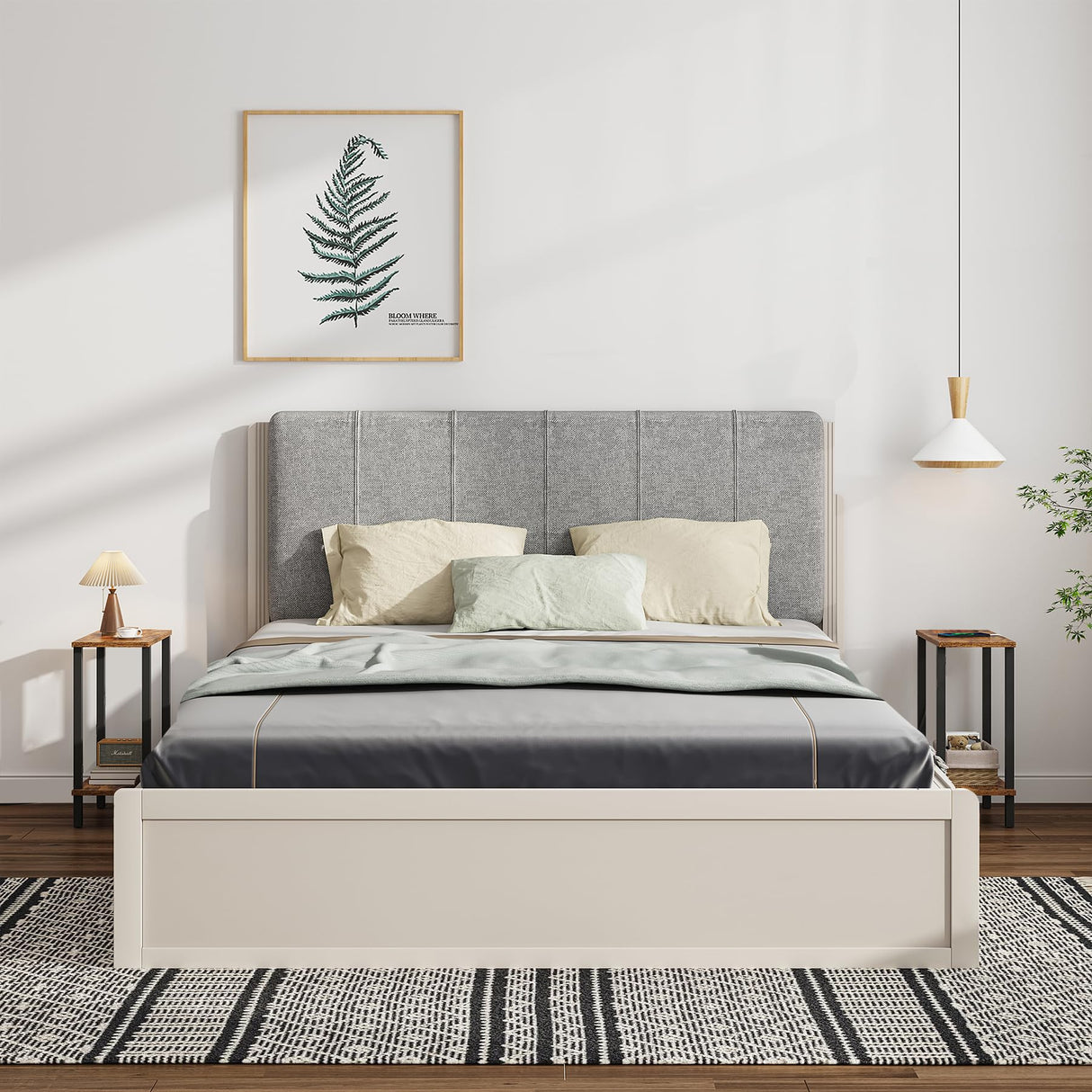 TUTOTAK Small Side Table, Narrow End Table, Skinny Sofa Table, Slim Nightstand, Couch Table, Living Room, Bed Room, Brown TB01BB062 TUTOTAK