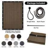 Artpuch Pergola Shade Cover 10'X10' Outdoor Sun Shade Cloth with Grommets Shade Tarp for Patio, Carport, Backyard Artpuch