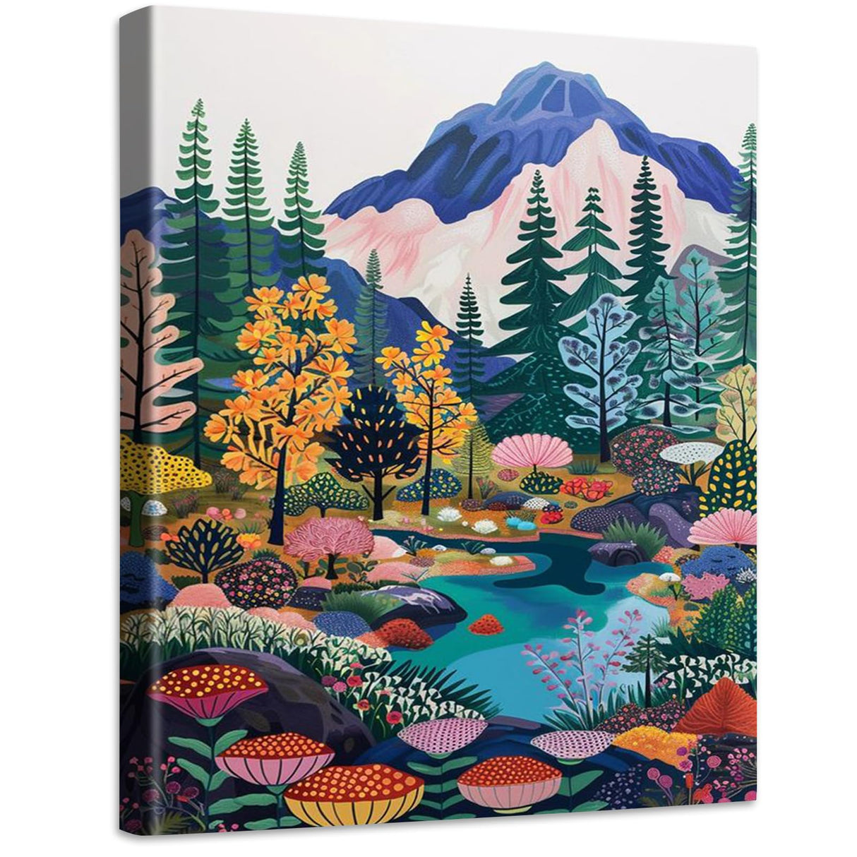 YALKIN Paint by Numbers for Adult Kits, DIY Landscape Oil Acrylic Painting Paint by Numbers on Canvas, Adults Paint by Numbers Kits Drawing Paintwork for Home Decor 16x20 inch/40X50CM (No Frame) YALKIN