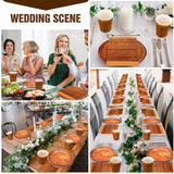 Skylety 200 Pcs Rustic Wood Grain Paper Plates Camping Party Tableware Set Disposable Fall Plate Cup Napkin Hunting Birthday Party Decorations Woodland Party Dinnerware Serve 50 Guests Skylety