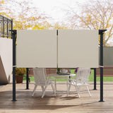 Outsunny 2 PCS 4 x 18ft Pergola Canopy Replacement, UV Protection Pergola Shade Cover, Easy to Install for 10 x 11.8ft Pergola, Khaki Outsunny