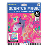 Mudpuppy Unicorn Magic - Scratch & Sparkle Art Activity Kit Featuring Fun Illustrations of Unicorns for Children Ages 5 and Up Mudpuppy