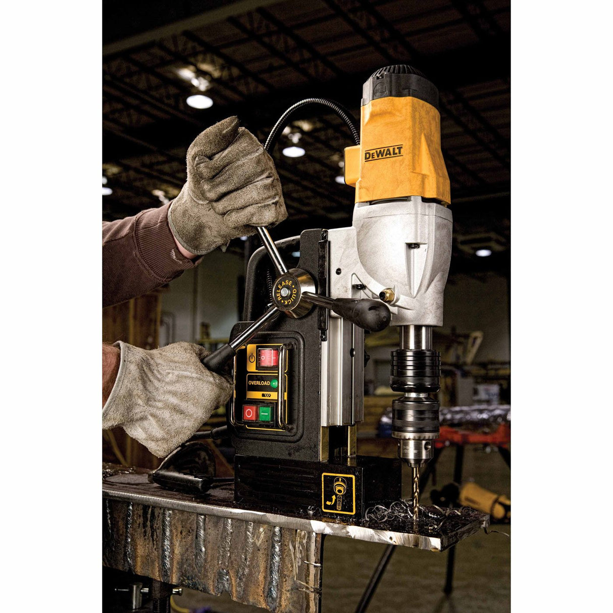 DEWALT Drill Press, Magnetic, 2-inch, 10-Amp with 2-Speed Setting (DWE1622K) DEWALT